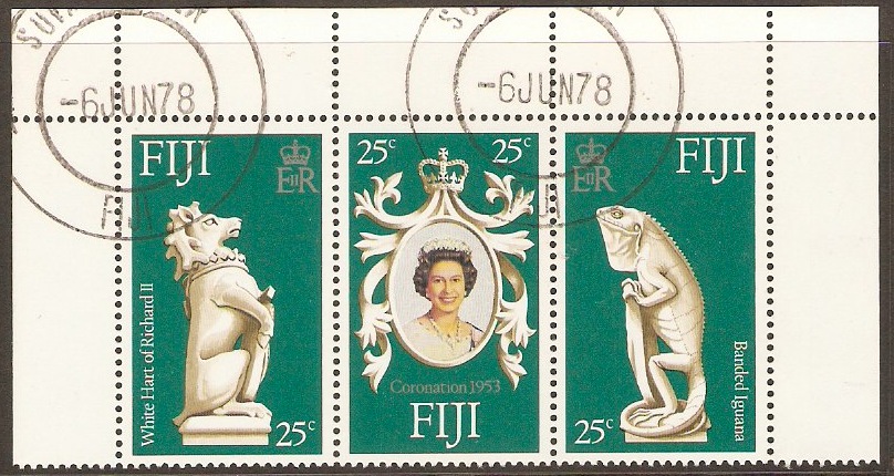 Fiji 1978 Coronation Anniversary Set. SG549-SG551.