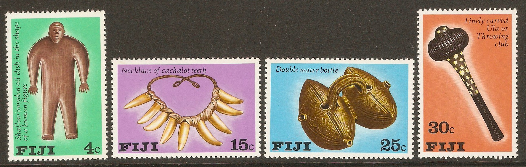 Fiji 1978 Fijian Artifacts set. SG556-SG559.