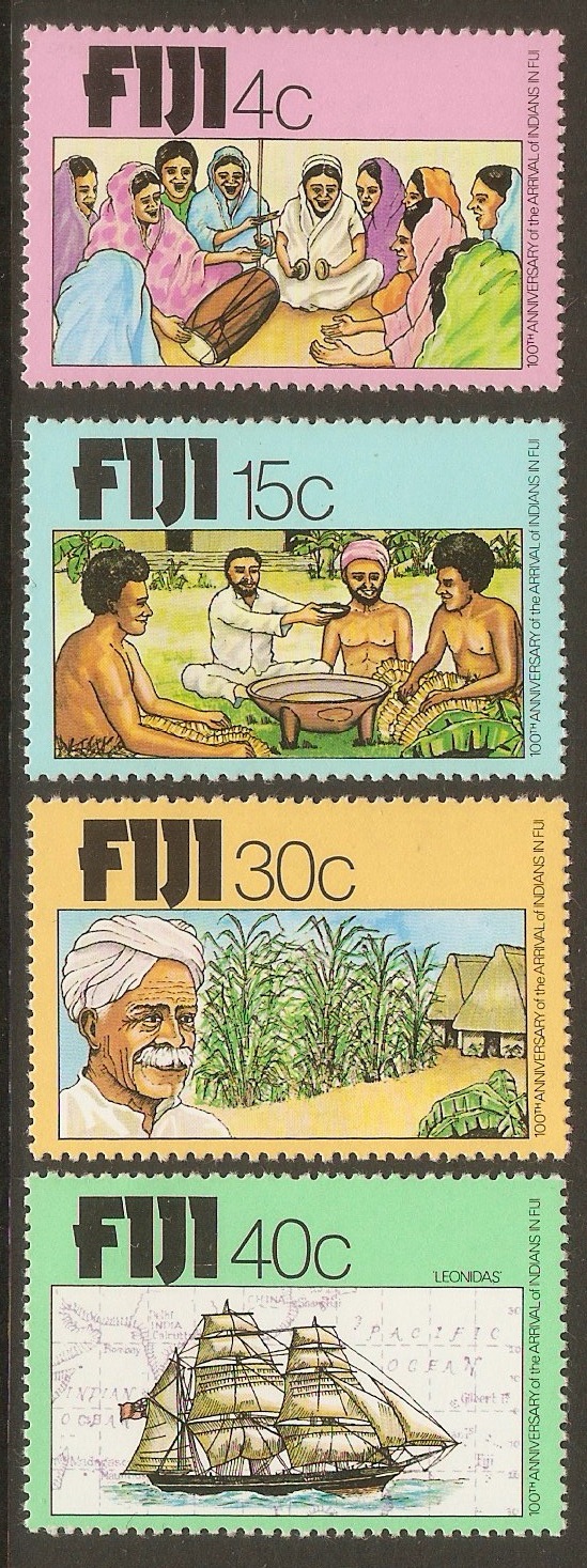 Fiji 1979 Indian Arrivals Anniversary set. SG568-SG571.