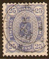 Finland 1875 25p blue. SG103.