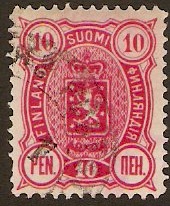 Finland 1889 10p Rose. SG149.