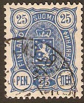 Finland 1889 25p Blue. SG151.
