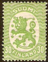 Finland 1917 30p green. SG234.