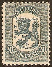 Finland 1918 30p grey. SG216.
