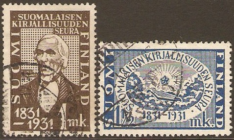 Finland 1931 Literary Anniversary Set. SG285-SG286.