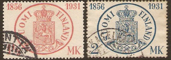 Finland 1931 Postage Stamps Anniversary Set. SG287-SG288.