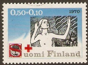 Finland 1970 Red Cross Stamp. SG770.