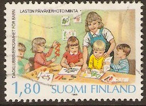 Finland 1988 Playgroups Stamp. SG1171.