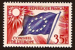 France 1958 35f Flag of Europe. SGC5. - Click Image to Close