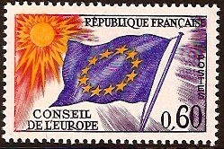 France 1963 60c Flag of Europe. SGC14.