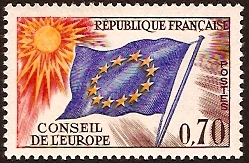 France 1963 70c Flag of Europe. SGC15.