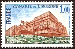 France 1977 1f New Building Strasbourg. SGC21.