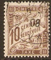 France 1893 10c Brown - Postage Due Stamp. SGD298.