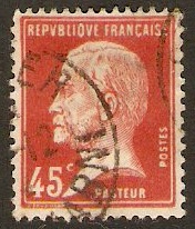France 1923 45c Red - Pasteur Stamp Series. SG398.