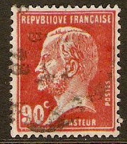 France 1923 90c Red - Pasteur Stamp Series. SG400a.