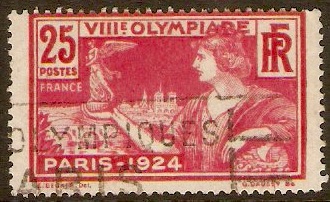France 1924 25c Olympic Games Series. SG402.