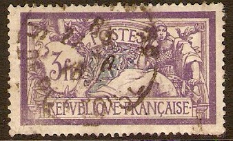 France 1925 3f Deep violet and blue. SG429.
