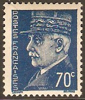 France 1941 70c Blue Marshal Petain Series. SG714. - Click Image to Close