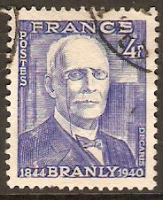 France 1944 4f Branly Commemoration Stamp. SG811.