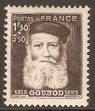 France 1944 1f.50 +3f.50 Gounod Commemoration Stamp. SG812.
