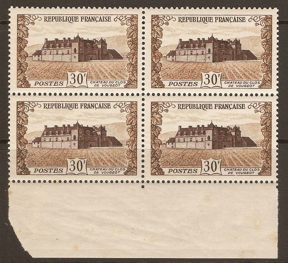 France 1951 Chateau Clos-Vougeot Anniversary. SG1135.