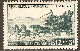 France 1952 Stamp Day. SG1140.