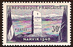 France 1952 Narvik Commemoration. SG1143.