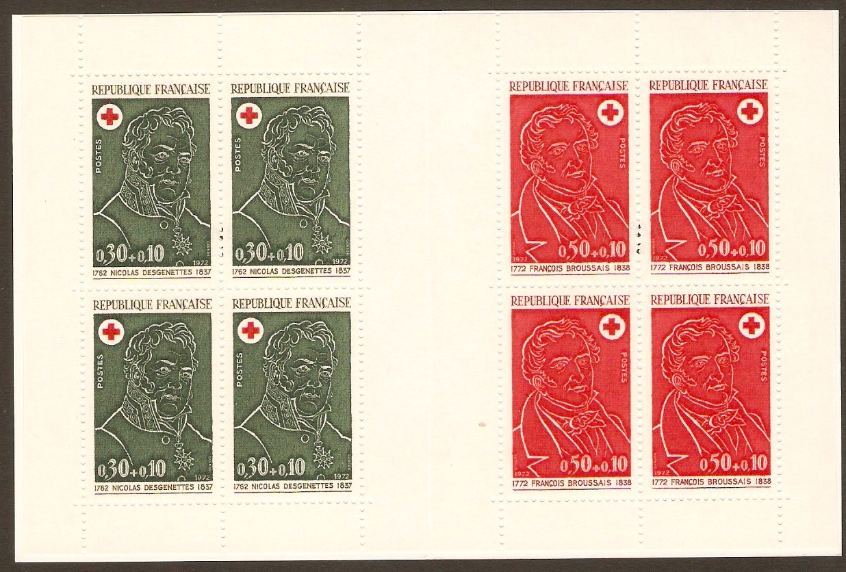 France 1972 Red Cross Stamp Booklet. SGXSB22.