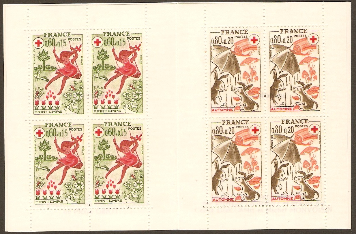 France 1975 Red Cross Stamp Booklet. SGXSB25.