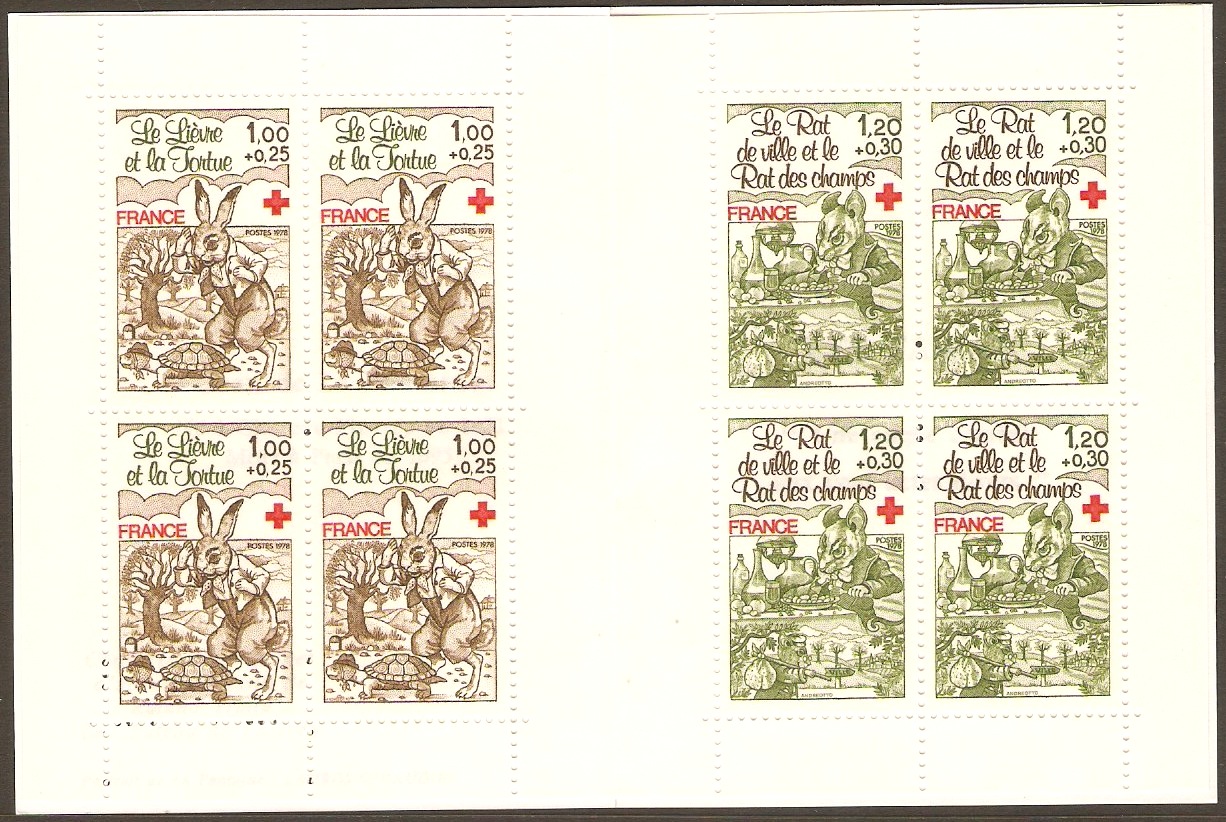 France 1978 Red Cross Stamp Booklet. SGXSB28.