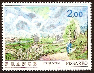 France 1981 Painting by Pissarro. SG2398.