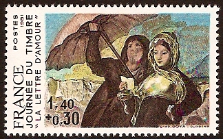 France 1981 Stamp Day. SG2400.