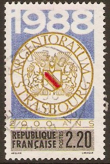France 1988 2f.20 Strasbourg Anniversary Stamp. SG2849.