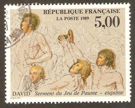 France 1989 5f.00 "Oath", Louis David. SG2859.