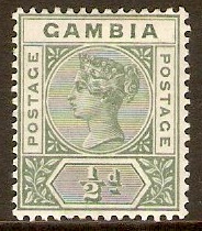 Gambia 1898 d Dull green. SG37.