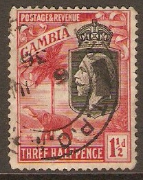 Gambia 1922 1d Bright rose-scarlet. SG125a.