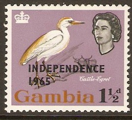 Gambia 1965 1d Independence Series. SG217