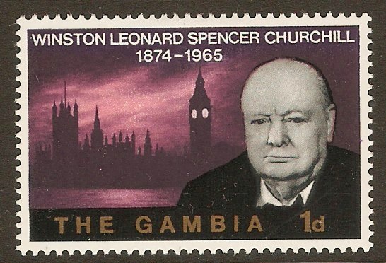 Gambia 1966 1d Churchill Commemoration series. SG230.