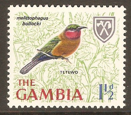 Gambia 1966 1d Birds series. SG235.