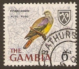 Gambia 1966 6d Birds Series. SG239.