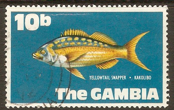 Gambia 1971 10b Fishes series. SG275.