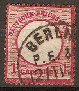 Germany 1872 1g Rose-carmine. SG5. - Click Image to Close