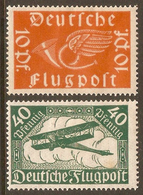 Germany 1919 Air set. SG111-SG112.