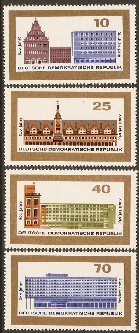 East Germany 1965 Leipzig Anniversary Set. SGE844-SGE847.