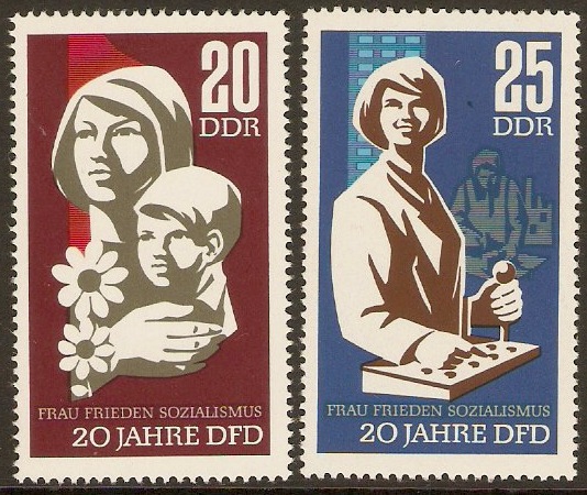 East Germany 1967 Women's Federation Anniv. Set. SGE975-E976.