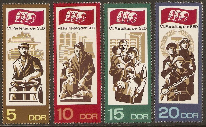 East Germany 1967 Party Rally Set. SGE981-E984