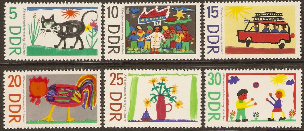 East Germany 1967 Children's Day Set. SGE999-SGE1004.