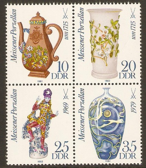 East Germany 1982 Meissen China Anniversary. SGE2377a. - Click Image to Close