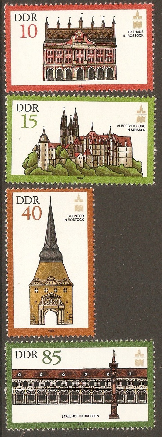 East Germany 1984 Monuments Preserv. Assembly. SGE2580-SGE2583.