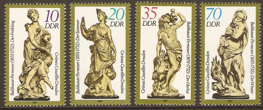 East Germany 1984 Statuettes Set. SGE2616-SGE2619.